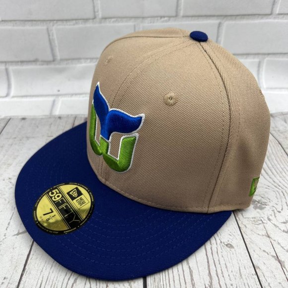 Hartford Whalers‎ NHL 7-7 5/8,8 59Fifty New Era Hat Fitted Cap Blue Brown Men - Picture 3 of 13